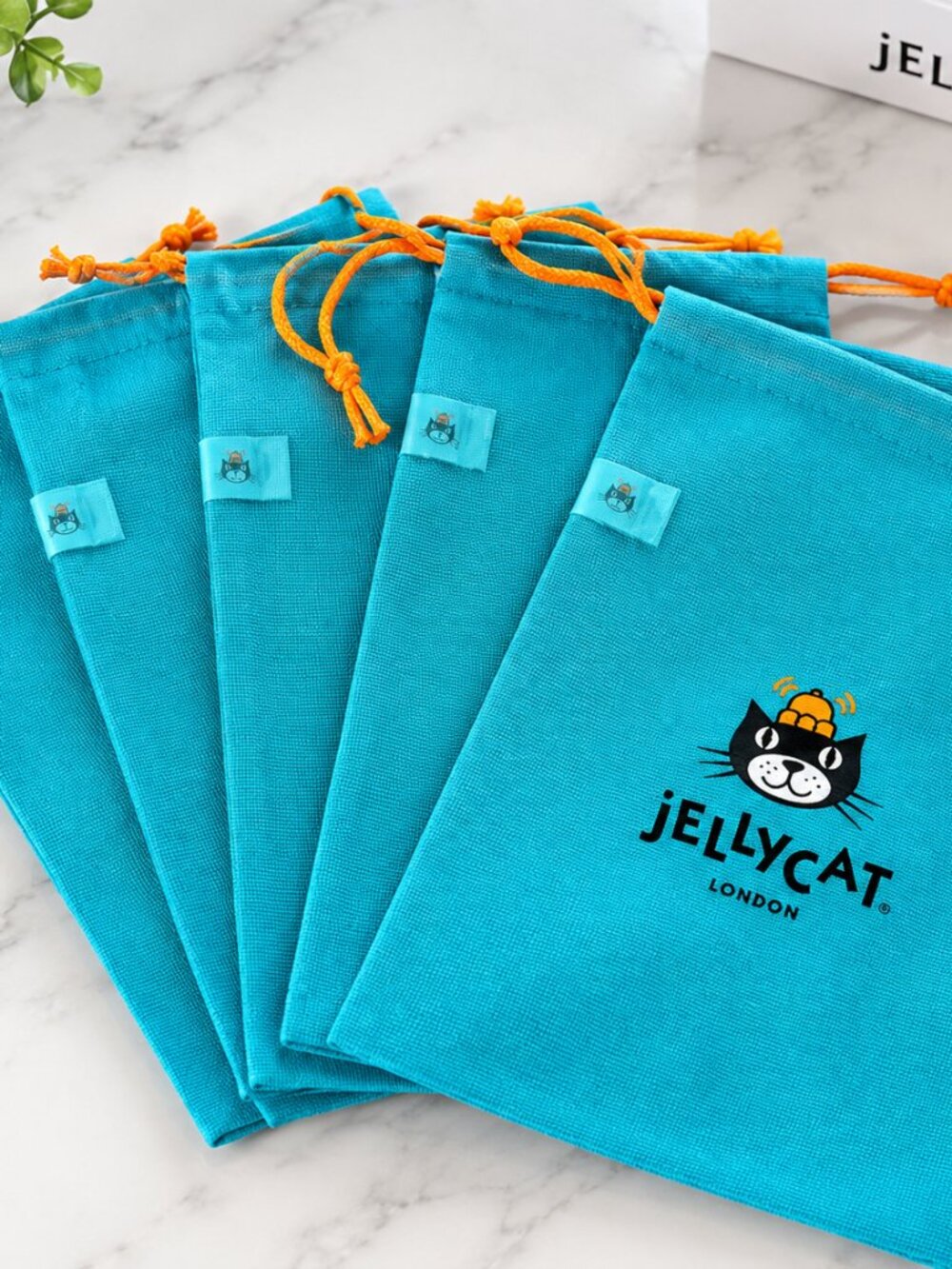 Jellycat Small Storage Dust Bags 7.5 x 10.5 Inch Drawstring Plush Bags 5 PACK NE